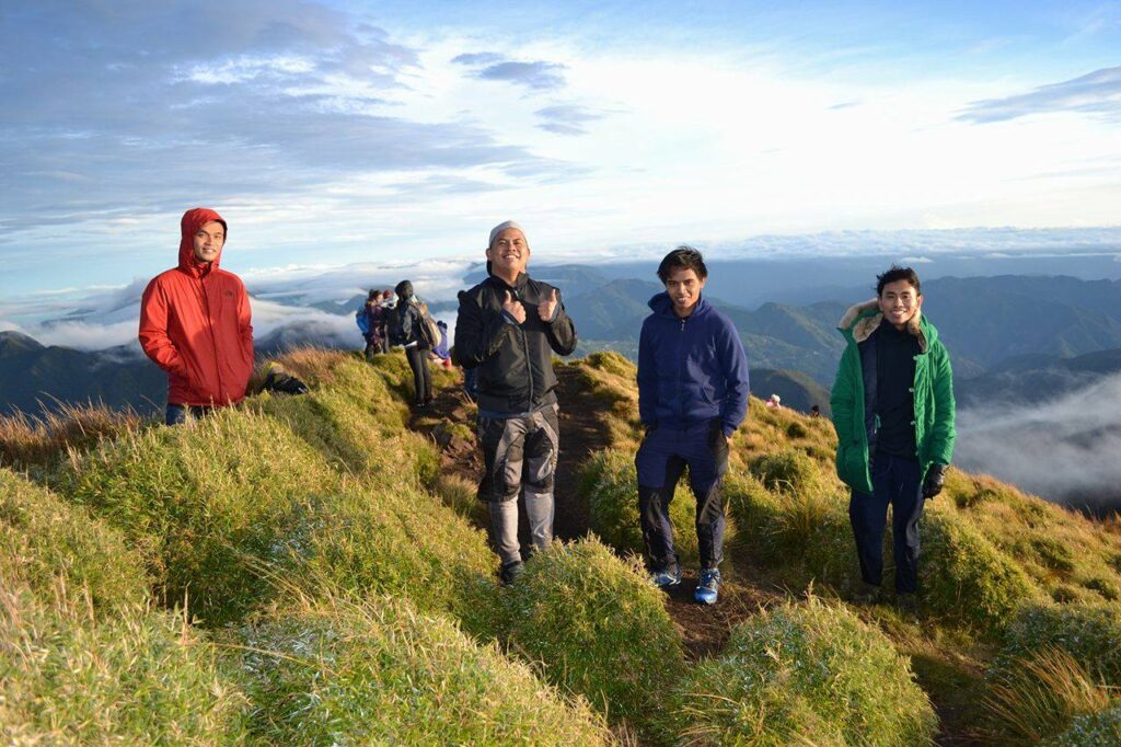 at the summit of Mt. Pulag