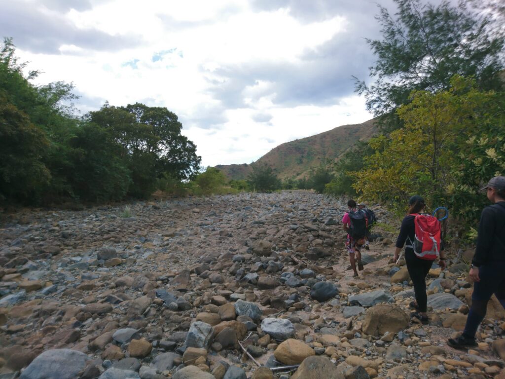dried river of Mt. Balingkilat