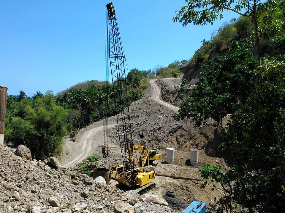 road construction at Mt. Daguldol