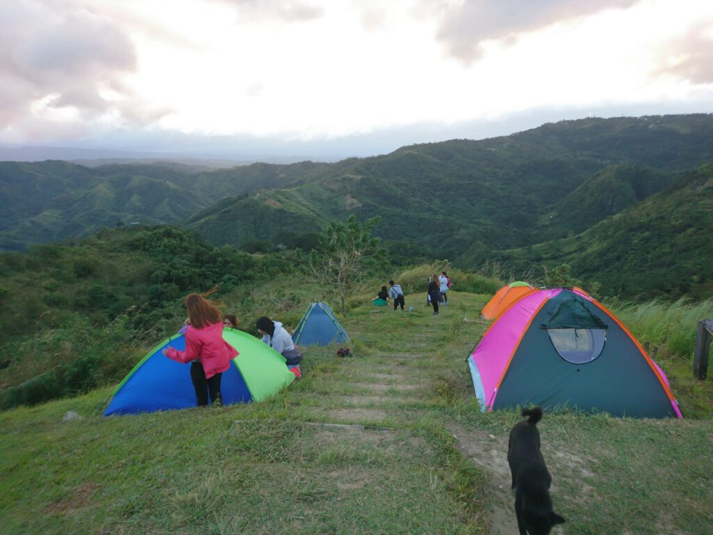 tent in Mt. Kulis