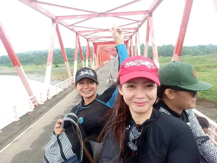 picture taking at Don Mariano Marcos Bridge