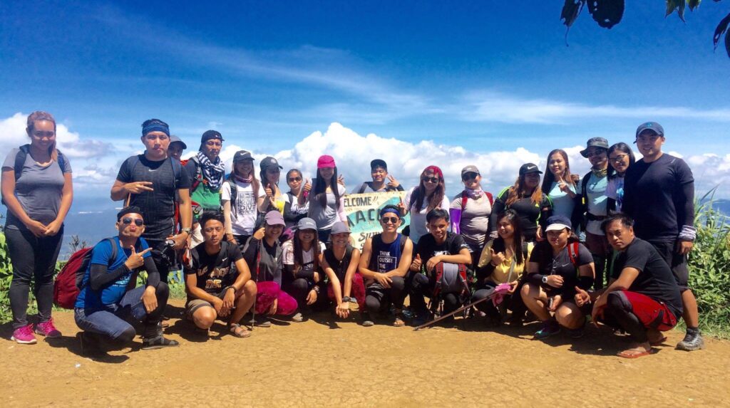 group picture at the summit of Mt. Maculot