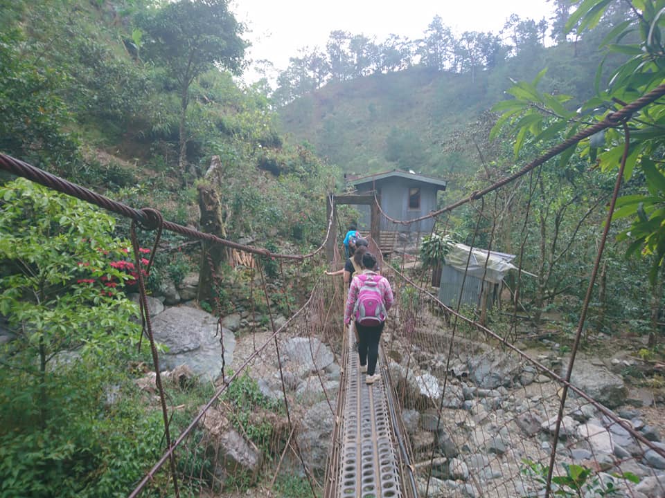hanging bridge of Mt. Ulap