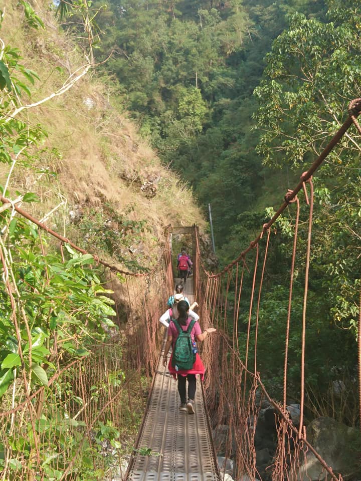 hanging bridge of Mt. Ulap