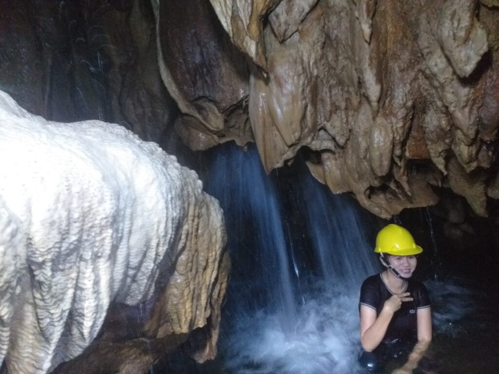 mini waterfall of Cavinti Cave