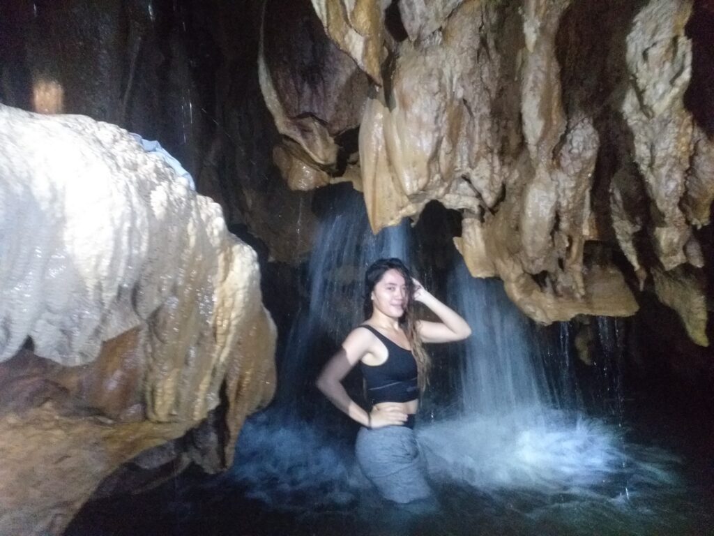 mini waterfall of Cavinti Cave