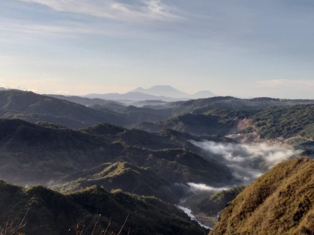 view at the top of the mountain