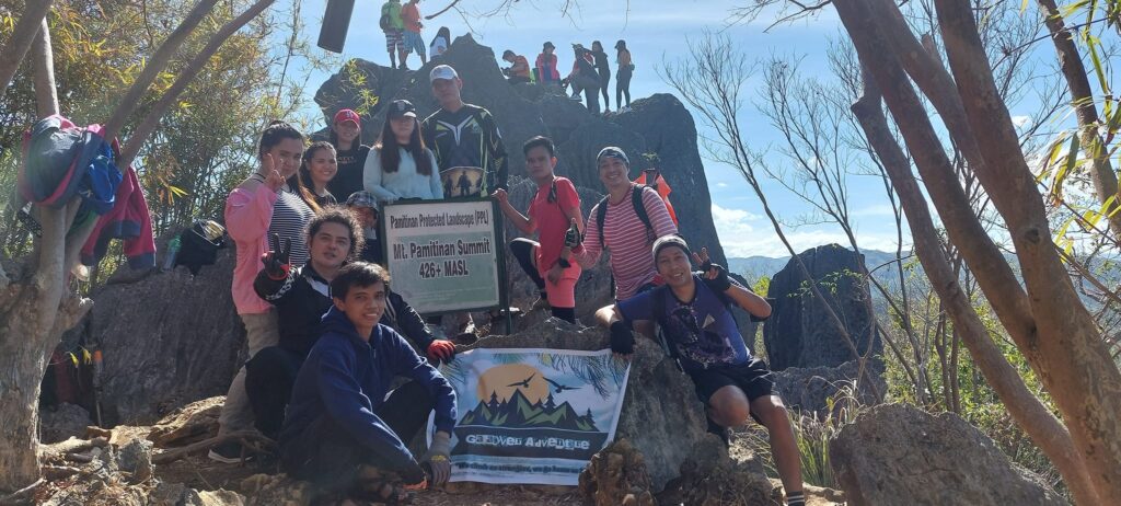 group picture at the second mountain of Montalban Trilogy