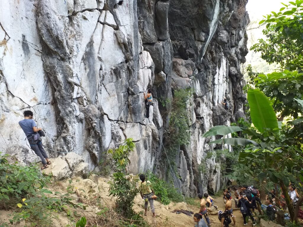 rock climbing