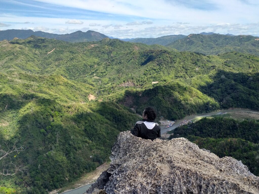 the view at the summit of Mt. Binacayan