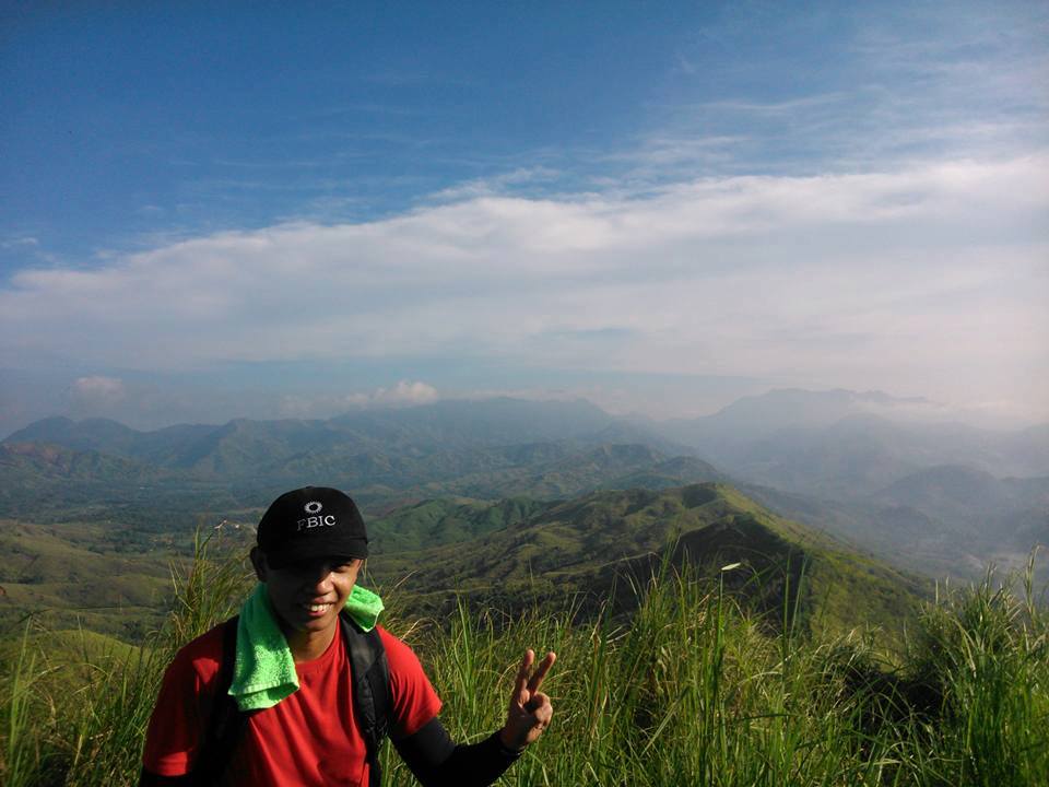 at the peak of Mt. Maynoba