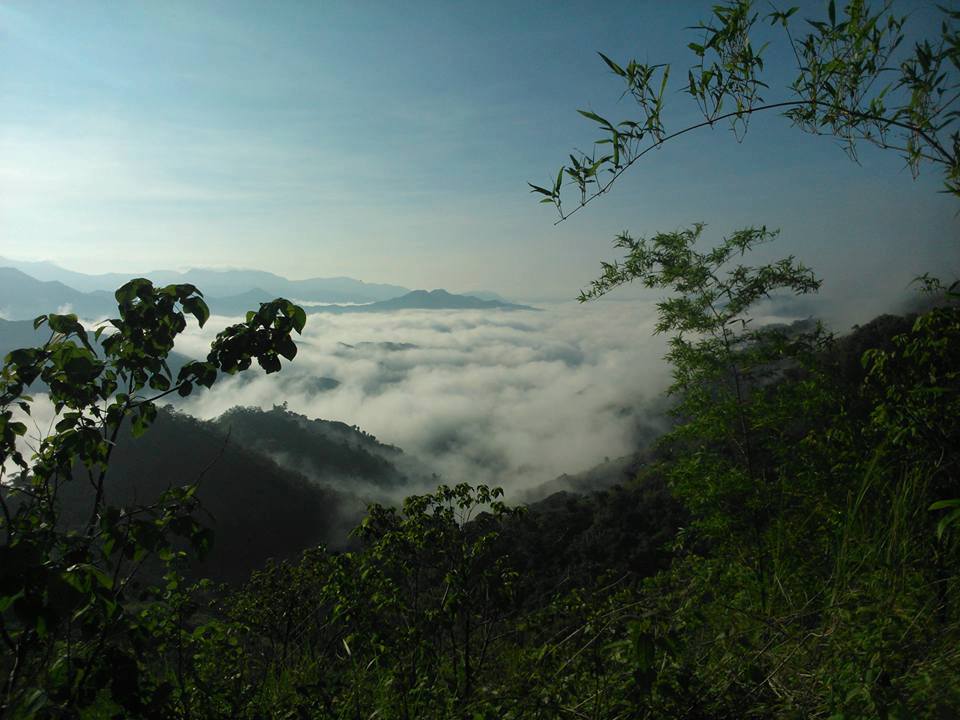 view at the summit of Mt. Cayabu