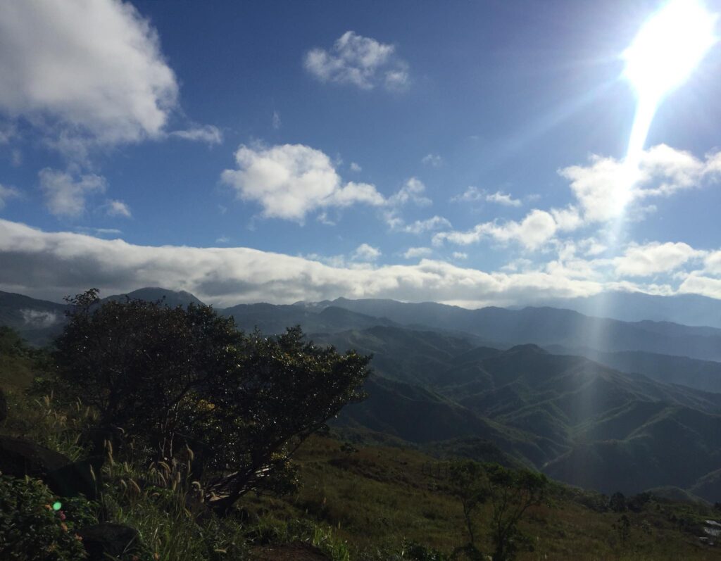 view of Sierra Madre mountain range