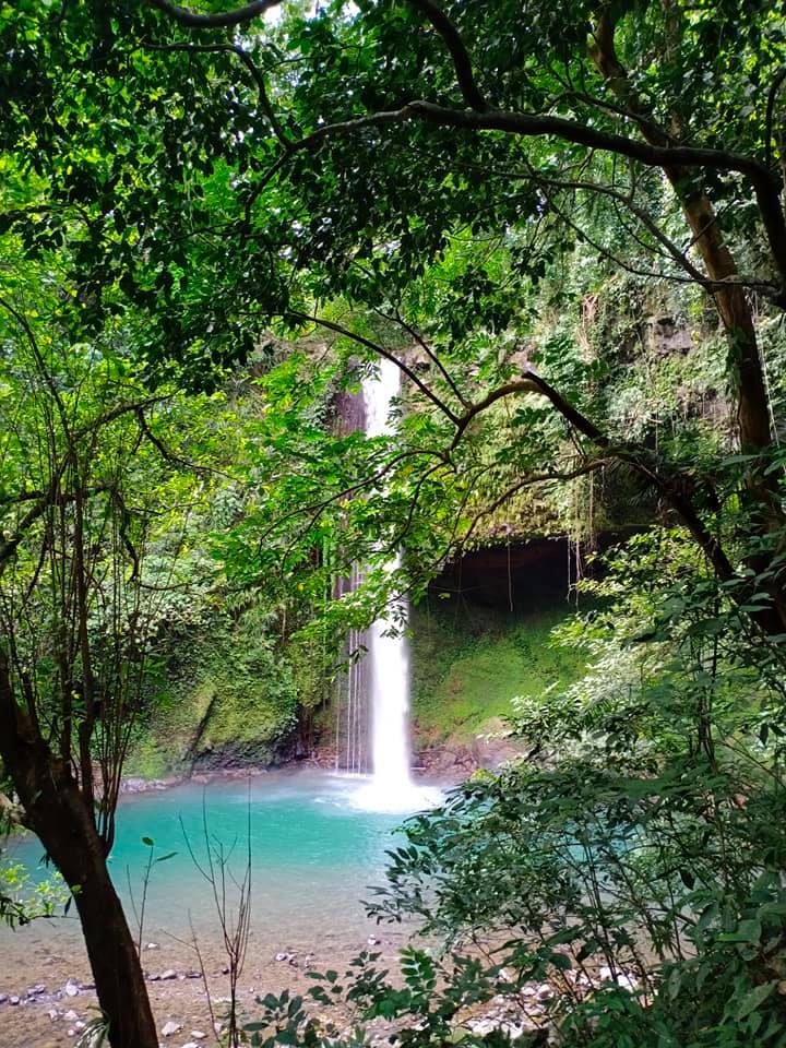 Buruwisan Falls as seen from distance