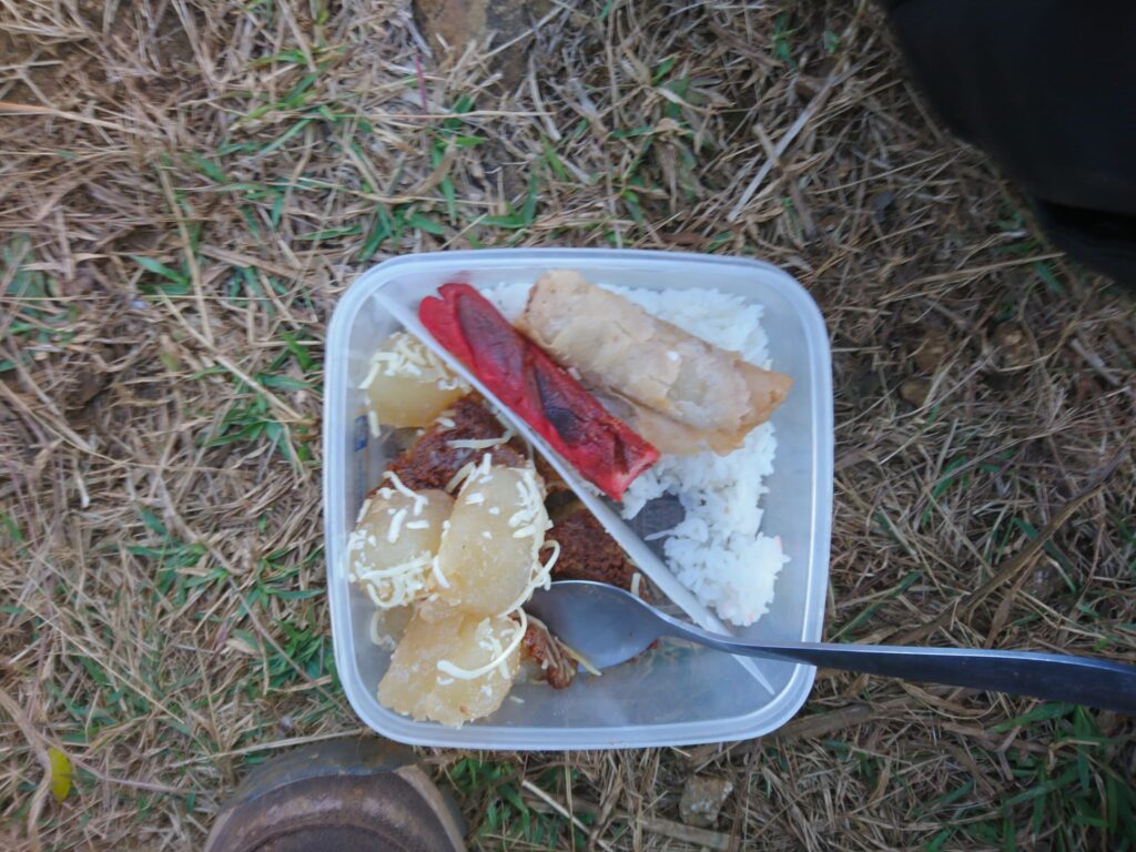 my breakfast food in Cawag Hexa day hike