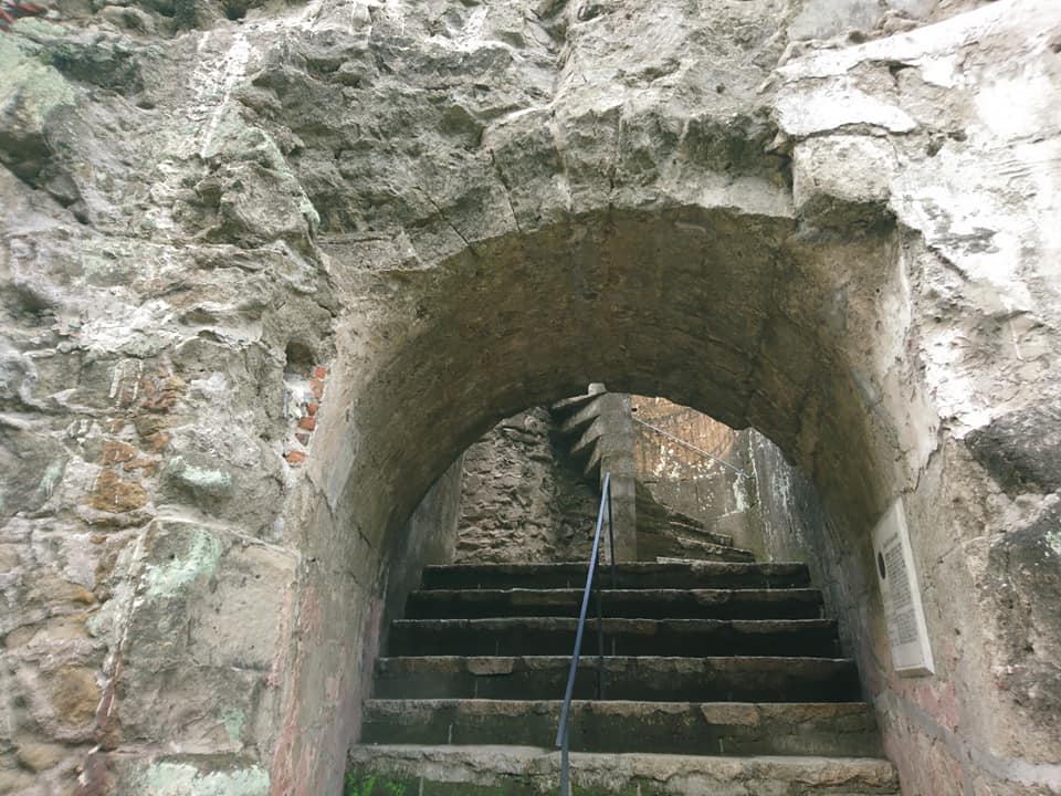 The stairway leading to the Baluarte de San Diego