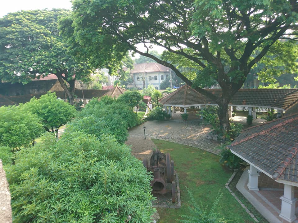 The gardens inside the Intramuros