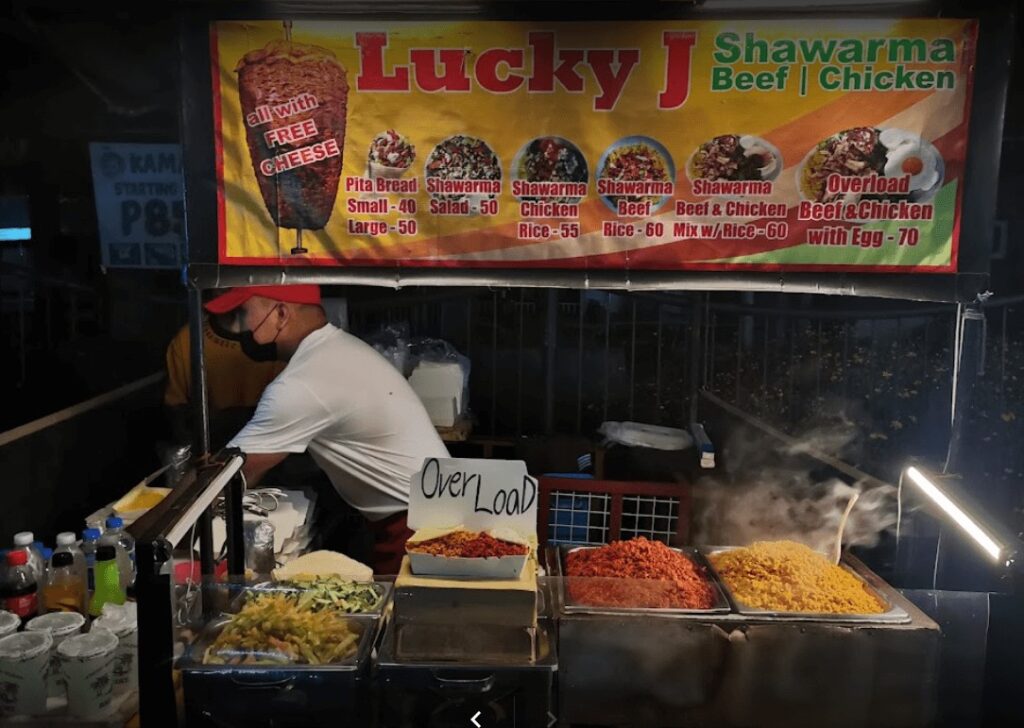 Baguio Night Market food kiosk