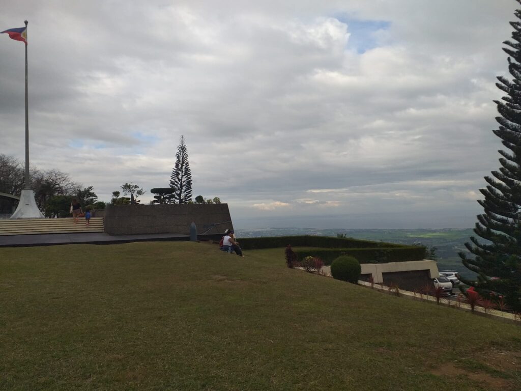 the view at Mt. Samat National Shrine