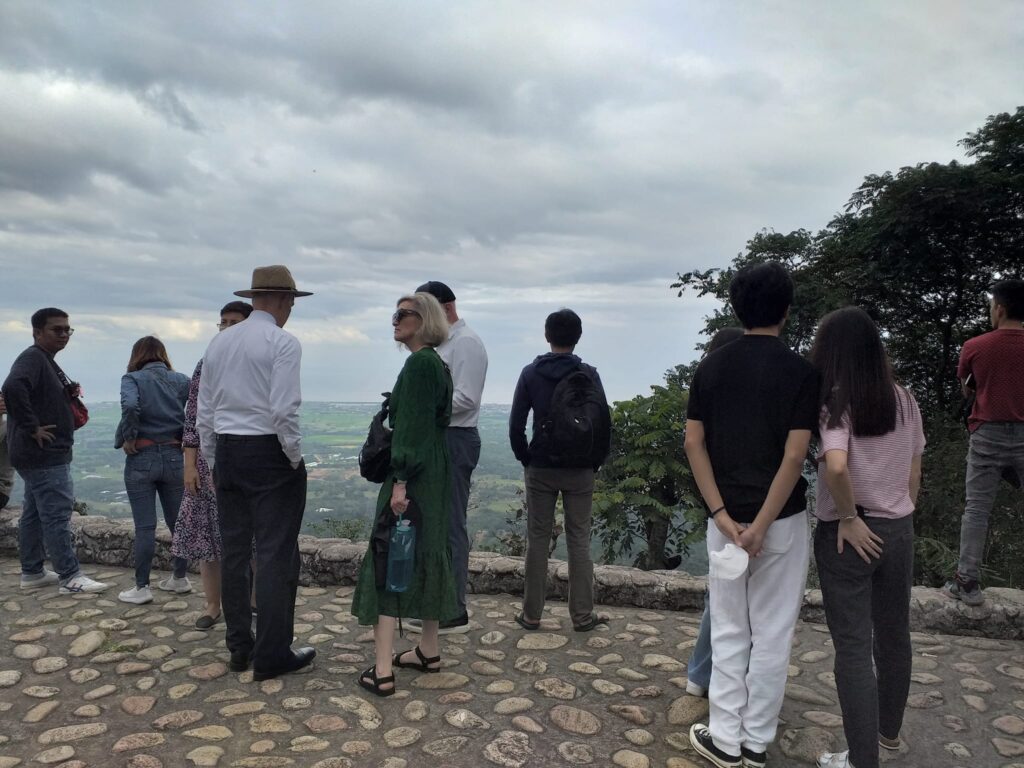 visitors at Mt. Samat