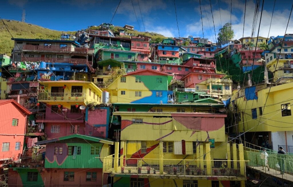 colorful houses in Baguio City