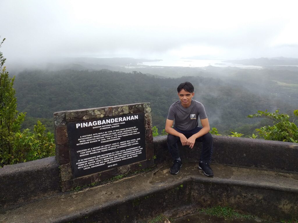 the blogger at the summit of Mt. Pinagbanderahan
