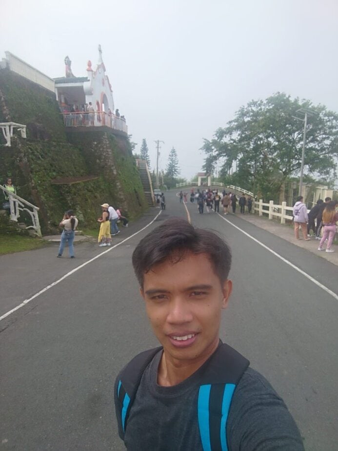 selfie at People's Park in the Sky in Tagaytay City