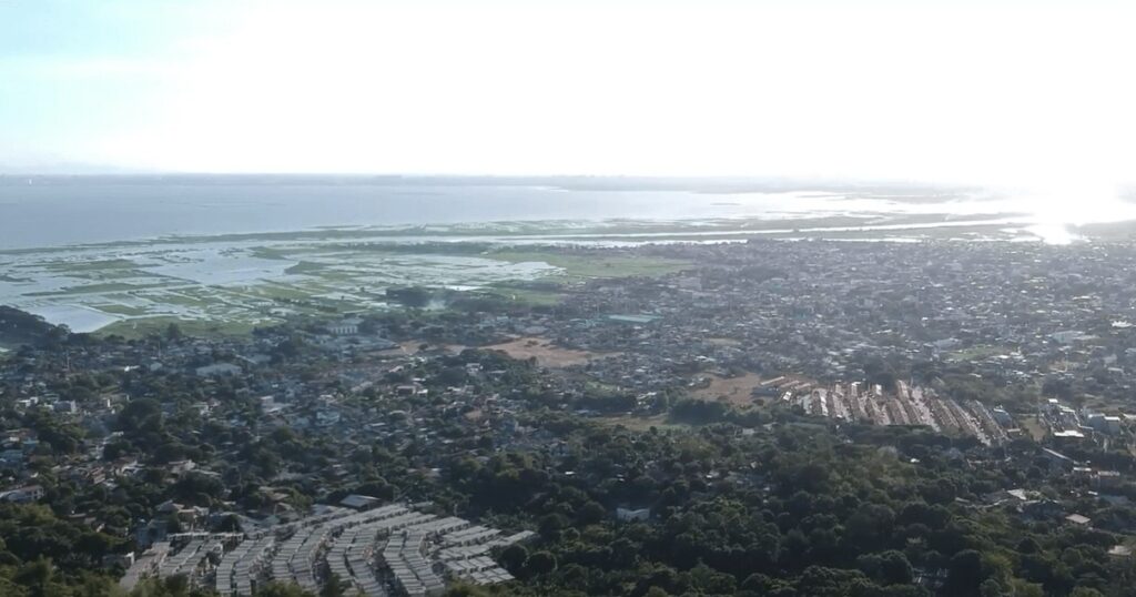 overlooking view of Laguna de Bay and surrounding municipalities of Binangonan