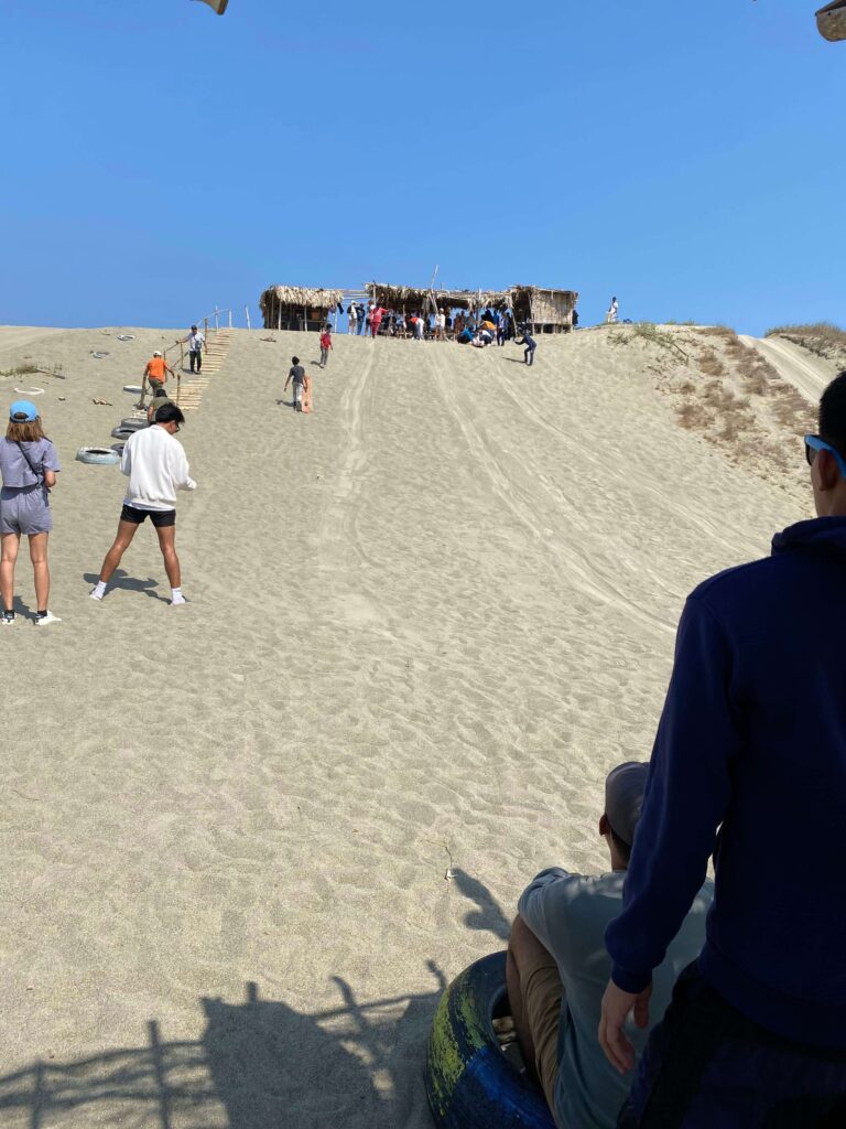 sandboarding area in Paoay Sand Dunes