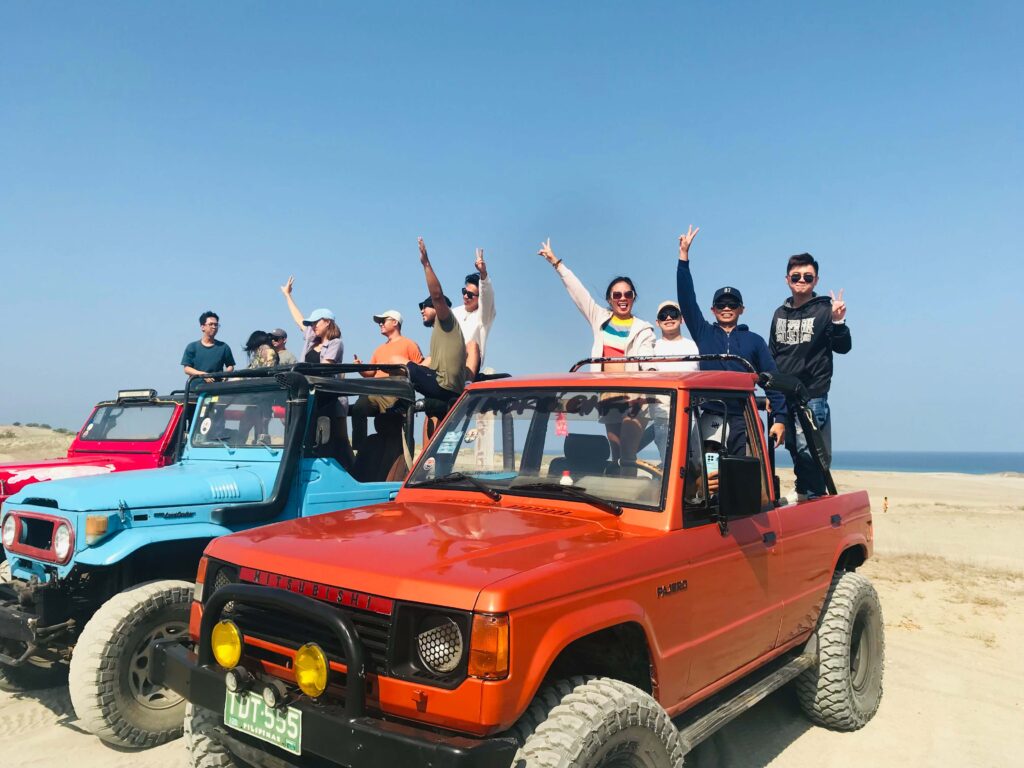 group picture in Paoay Sand Dunes