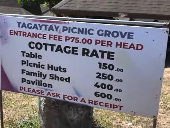 cottage rate in Tagaytay Picnic Grove