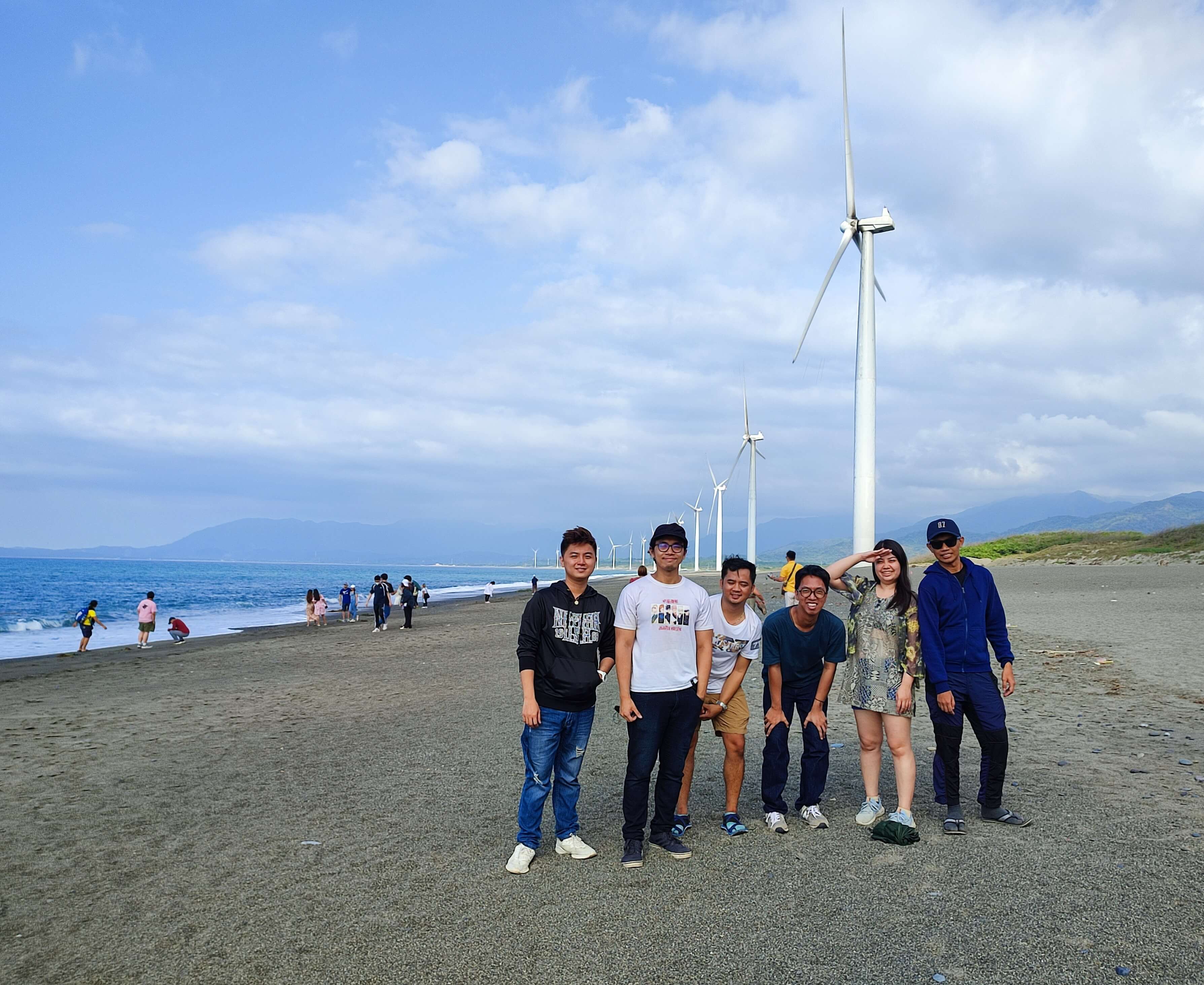 group picture at Bangui Windmills