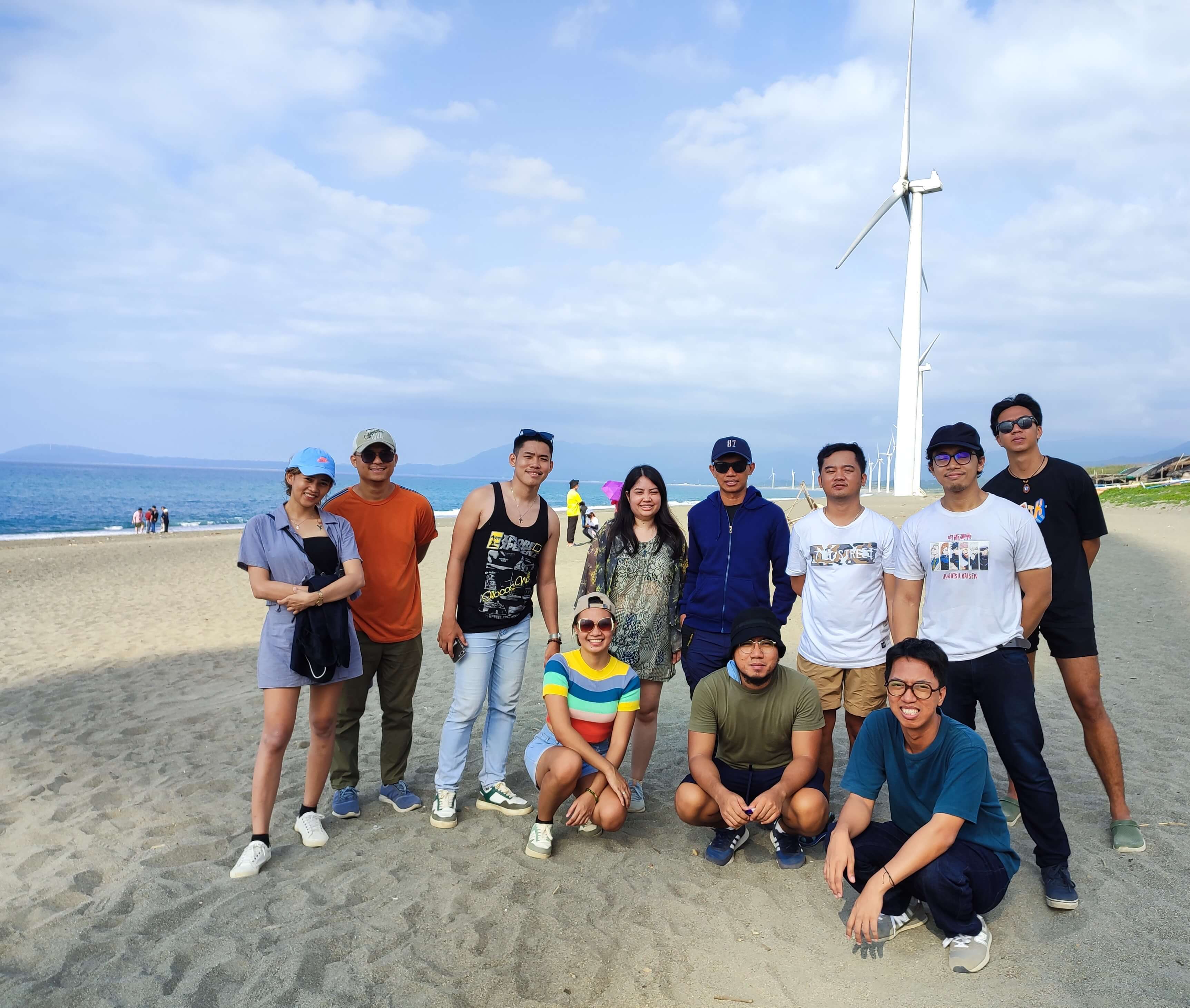 group picture at Bangui Windmills