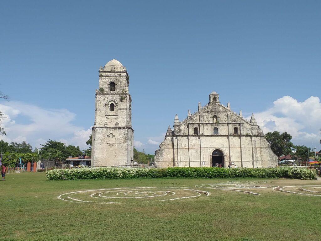 view of Paoay Church from a distance
