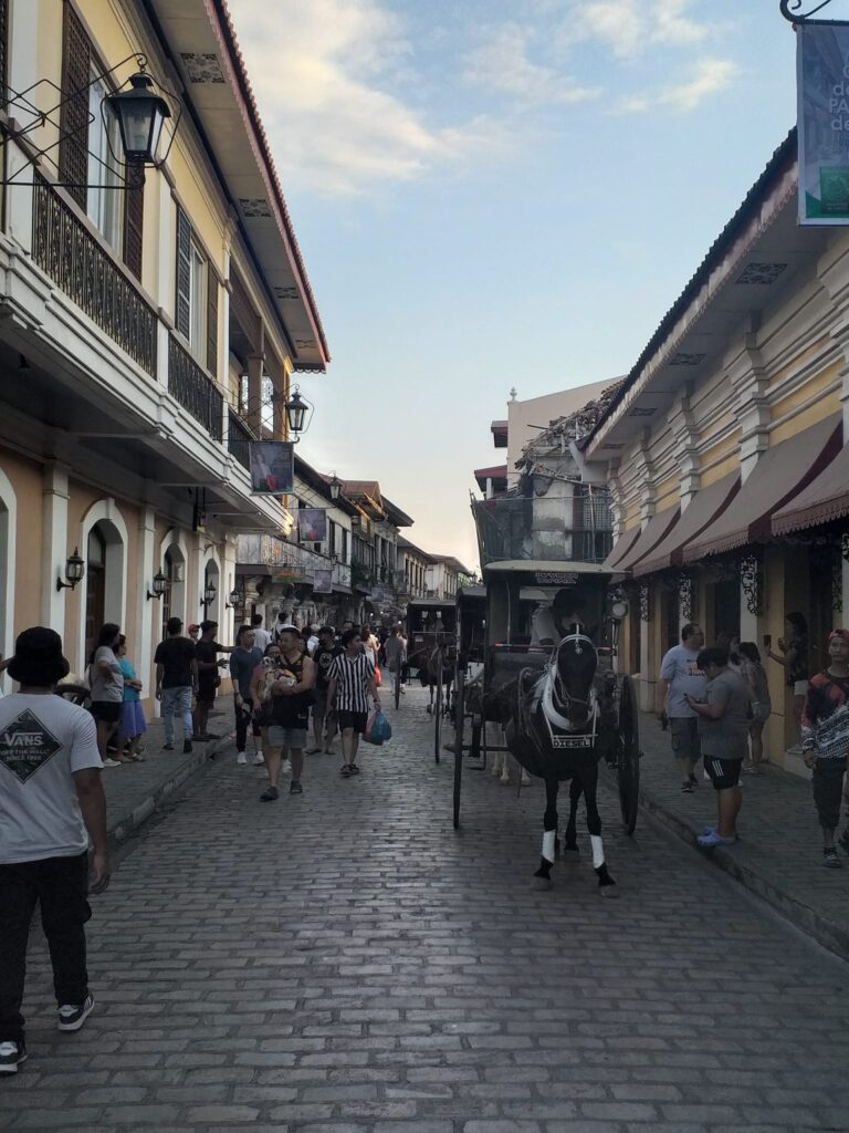 horse-drawn carriage at Calle Crisologo