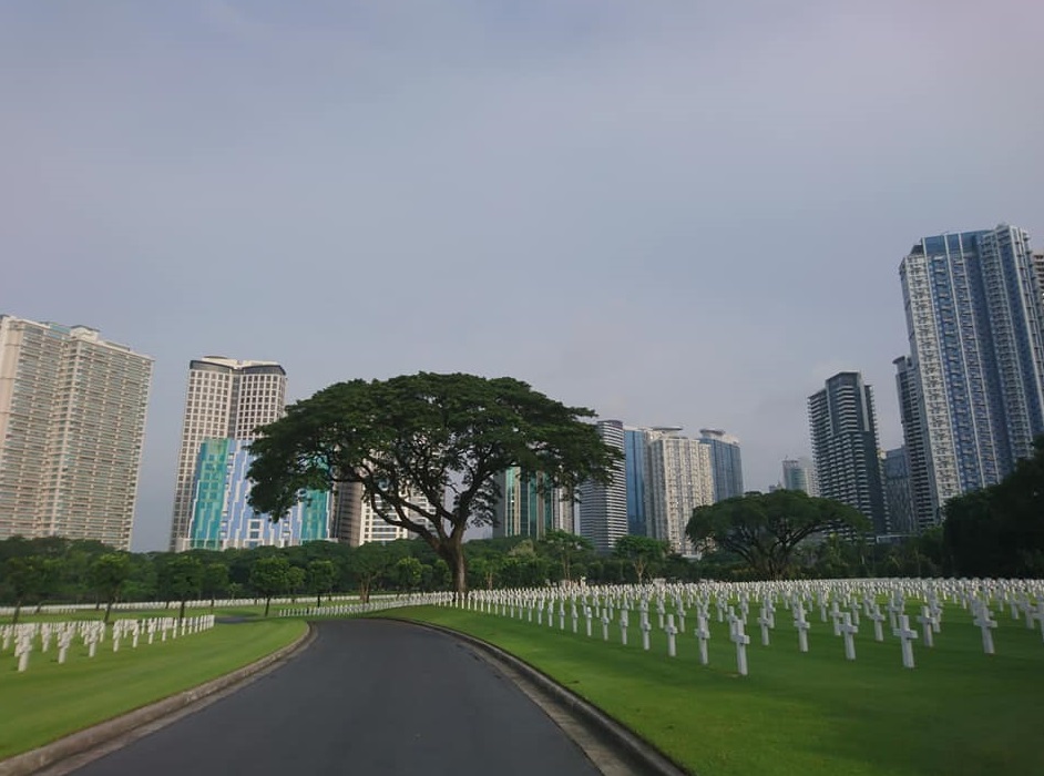 the view at Manila American Cemetery