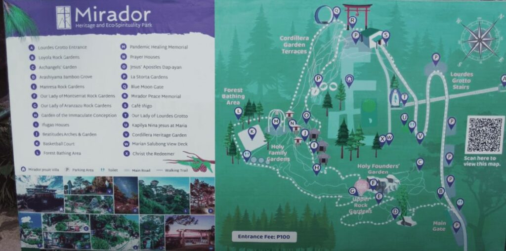 map of Mirador Heritage and Eco Park