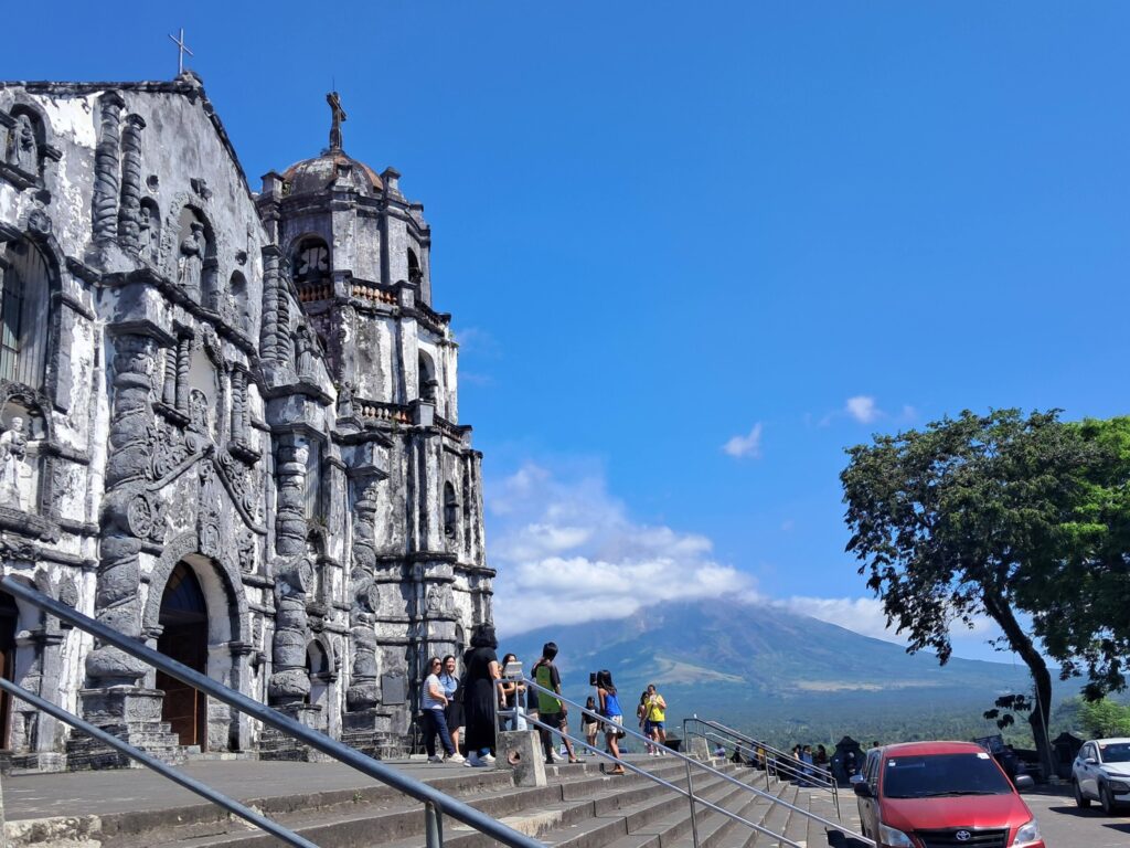 the view at Daraga Church