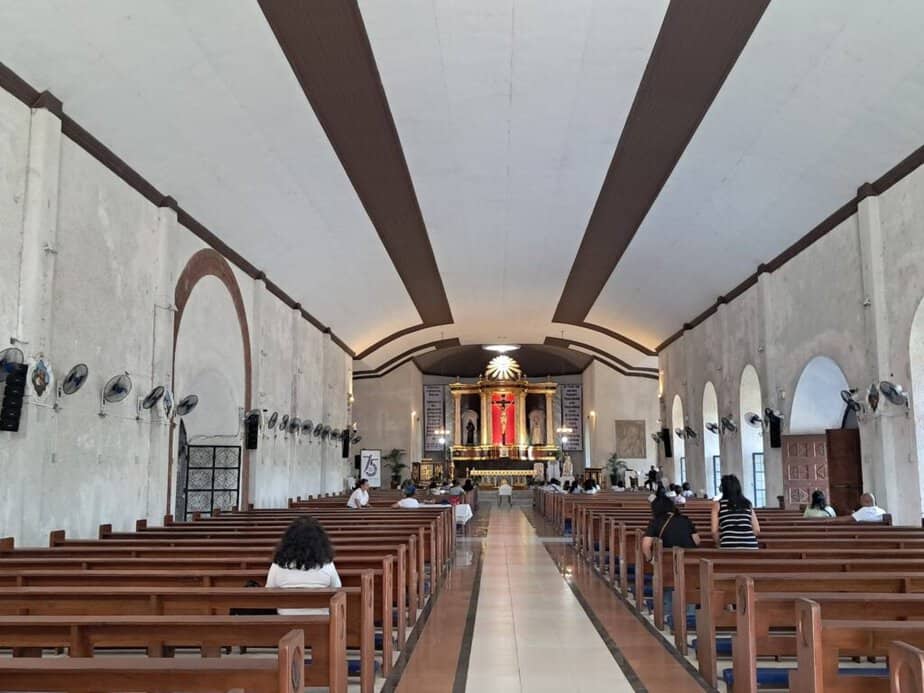 inside the church